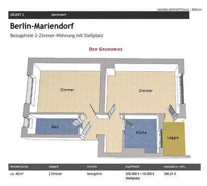 Foto - 2 Zimmer Etagenwohnung zum Kaufen in Berlin