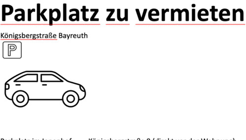 Foto - Park Platz Bayreuth Industrie Gebiet