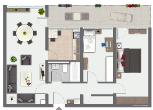 Foto - 3-Zimmerwohnung 88qm in bester Lage in Unterhaching