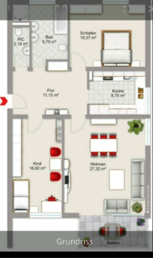 Foto - Etagenwohnung in Bad Kissingen zur Miete