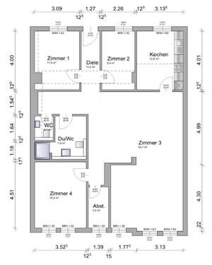 Foto - 4 Zimmer Etagenwohnung zur Miete in Butzbach