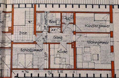 Foto - 3-Zimmer-Dachgeschosswohnung mit Balkon & Garage