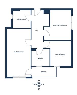 Foto - Moderne 81 m² kernsanierte 3-Zi. Wohnung mit Balkon & Stellplatz