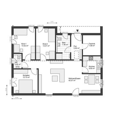 Foto - 4 Zimmer Bungalow zur Miete in Eichenzell
