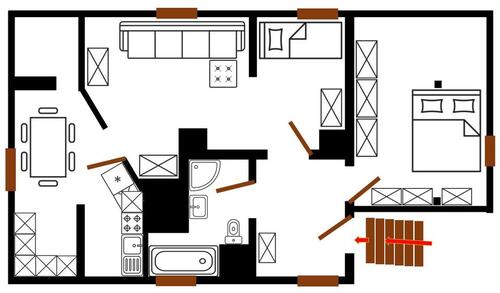 Foto - 2 Zimmer DG Wohnung mit Küche & Bad ab Juli 2026 frei