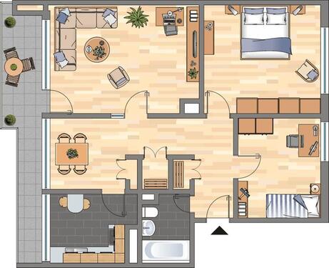 Foto - 3 Zimmer Etagenwohnung zur Miete in Dortmund