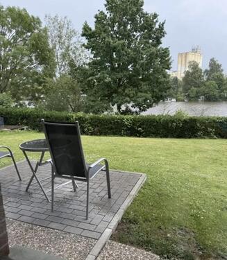 Foto - Moderne Souterrainwohnung mit Garten direkt an der Weser