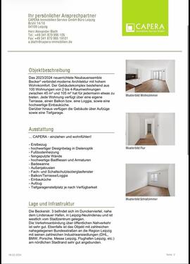 Foto - 2 Zimmer Erdgeschoßwohnung zur Miete in Leipzig