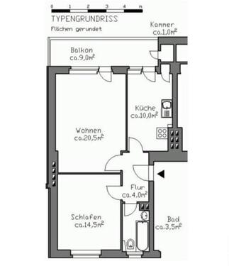 Foto - Attraktive 2-Zimmerwohnung mit Balkon