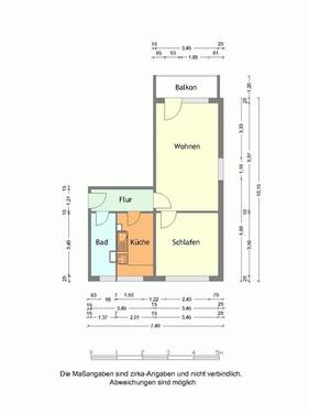 Foto - 2 Zimmer Etagenwohnung zur Miete in Merseburg