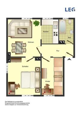 Foto - 3 Zimmer Erdgeschoßwohnung zur Miete in Bocholt