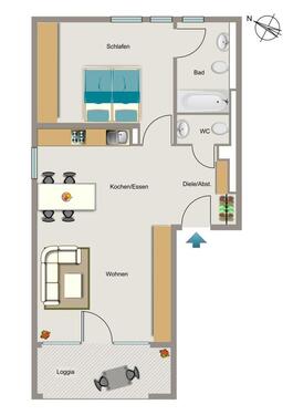 Foto - 2.5 Zimmer Etagenwohnung zur Miete in Essen