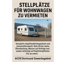 Stellplätze für WohnwagenAnhänger 44319 Dortmund (Gewerbegebiet)