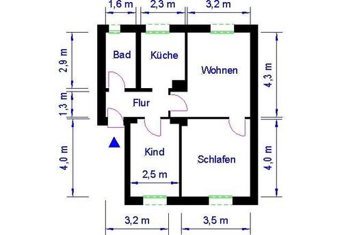 Foto - Etagenwohnung zur Miete in Magdeburg
