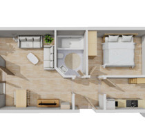 Helle 2-Zi.-Whg. mit EBK, Terrasse und Garage - Bad Saulgau