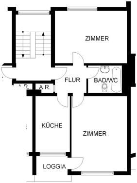 Foto - 2 Zimmer Etagenwohnung zur Miete in Hagen