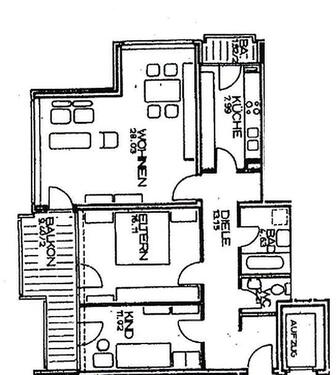 Foto - Barrierefreie 3-Zimmer-Wohnung 89 m² mit 2 Balkonen + Stellplatz