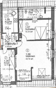 Foto - 3 Zimmer Etagenwohnung zur Miete in Bad Iburg