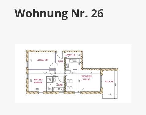 Foto - Etagenwohnung in Greifswald zur Miete