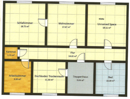 Foto - 3 Zimmer Dachgeschoßwohnung zur Miete in Gelsenkirchen