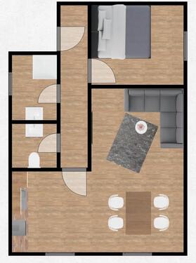 Foto - 2 Zimmer Dachgeschoßwohnung zur Miete in Mosbach