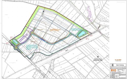 Foto - Gewerbegrundstück im Gewerbe- und Industriegebiet Lumda, Grünberg an der A5