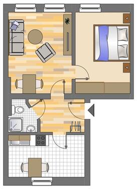 Foto - 2 Zimmer Erdgeschoßwohnung zur Miete in Dortmund