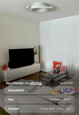 Foto - Untermiete bis Ende Oktober in Düsseldorf Bilk