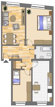 Foto - 3 Zimmer Etagenwohnung zur Miete in Dortmund