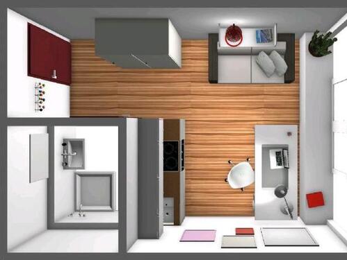 Foto - Möbeliertes Apartment Wohnung - 660,00&nbsp;EUR Kaltmiete, ca.&nbsp; 20,00&nbsp;m&sup2;