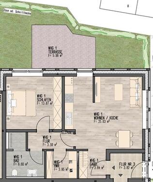 Foto - Etagenwohnung in Diepholz zur Miete