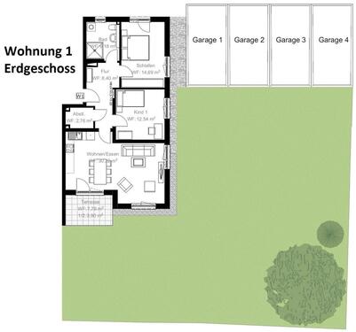 Foto - Erdgeschoßwohnung in Wertingen zur Miete