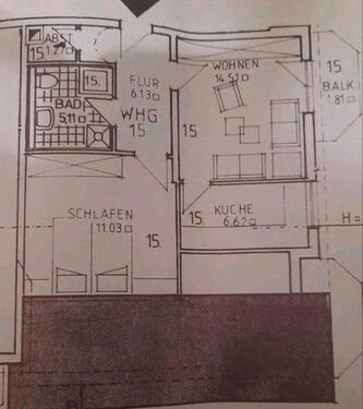 Foto - 2 Zimmer Küche Bad, ~50qm² Wohnung zu vermieten