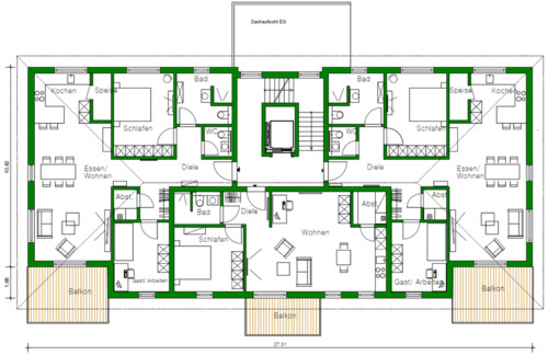 Foto - Etagenwohnung in Calden zur Miete