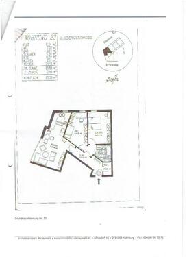 Foto - 3 Zimmer Etagenwohnung zur Miete in Hunderdorf