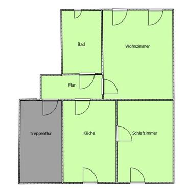 Foto - 3 Zimmer Erdgeschoßwohnung zur Miete in Calau