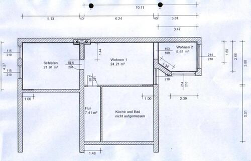 Foto - 2 Zimmer Etagenwohnung zur Miete in Wittenberg Lutherstadt