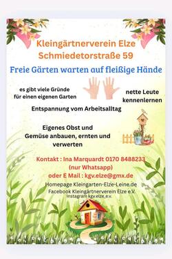 Foto - Garten im Kleingärtnerverein Elze e.V. zu verpachten