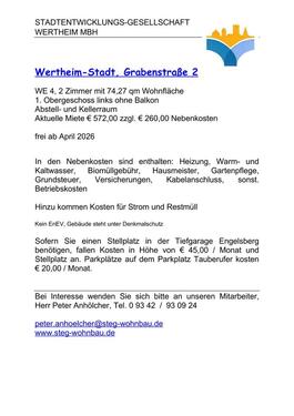 Foto - Etagenwohnung in Wertheim