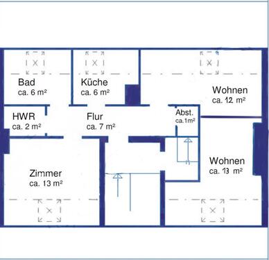Foto - 3 Zimmer Dachgeschoßwohnung zur Miete in Kiel