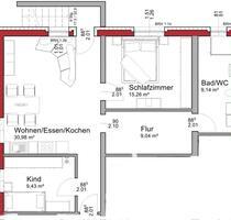 Erstbezug, 3,5 Zimmer Wohnung mit Garten - Sand am Main