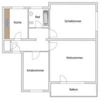 3 Zimmer Wohnung (69m²) in der Teichbreite - Wolfsburg Alt-Wolfsburg