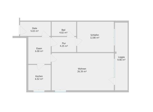 Foto - 2,5 Zimmer Wohnung Weststadt - 750,00&nbsp;EUR Kaltmiete, ca.&nbsp; 70,00&nbsp;m&sup2;