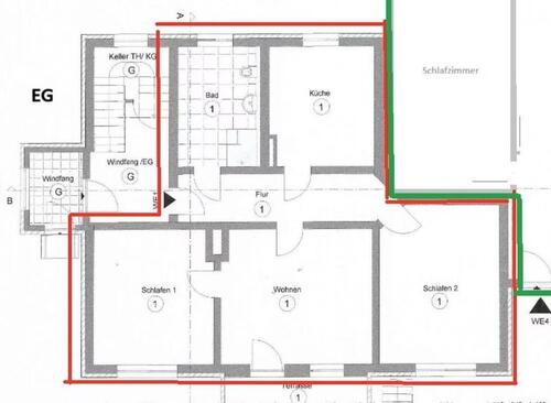 Foto - 3 Zimmer Erdgeschoßwohnung zur Miete in Fürstenberg/Havel