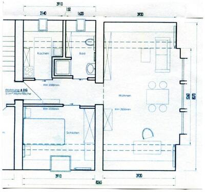 Foto - 2 Zimmer Dachgeschoßwohnung zur Miete in Schnelldorf