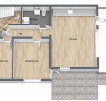 Helle 3-Zimmer-Erdgeschosswohnung mit großer Terrasse - Waldshut-Tiengen