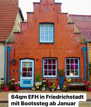 Foto - Einfamilienhaus in Friedrichstadt mit Bootssteg 3-4 Zi Wohnung