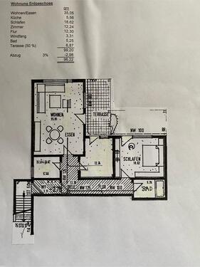 Foto - 3 Zimmer Etagenwohnung in Nohfelden