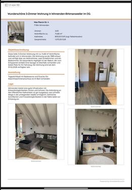 Foto - 3 Zimmer Etagenwohnung zur Miete in Winnenden