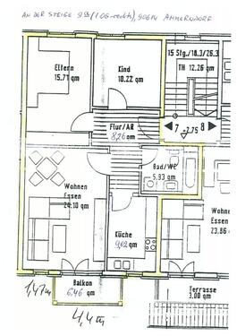 Foto - 3 Zimmer Etagenwohnung zur Miete in Ammerndorf